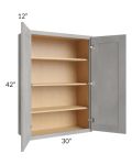 Gramercy Grey Mist 30x42 Wall Cabinet