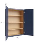 Bayville Blue 30x42 Wall Cabinet