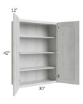 Heather Grey Shaker 30x42 Wall Cabinet