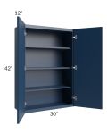 Portland Navy Blue 30x42 Wall Cabinet