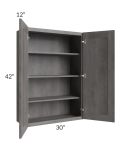 Providence Slate Grey 30x42 Wall Cabinet
