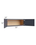 Vienna Indigo 33x12 Wall Cabinet