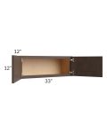 Vienna Kona Brown 33x12 Wall Cabinet