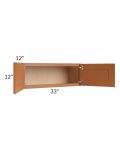 Lexington Cinnamon Glaze 33x12 Wall Cabinet