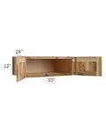 Prairie Shaker 33x12x24 Wall Cabinet - Out of stock through mid April