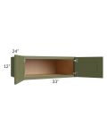 Midtown Hunter Green Shaker 33x12x24 Wall Cabinet