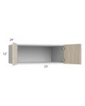 Milan Natural 33x12x24 Wall Cabinet