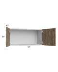 Milan Pecan 33x15 Wall Cabinet