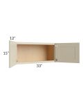Stratton Khaki Shaker 33x15 Wall Cabinet - Out of stock through mid April