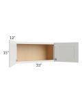 Palisades White 33x15 Wall Cabinet 