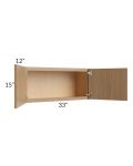Township Rift Oak 33x15 Wall Cabinet