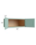 Midtown Mint Green Shaker 33x15x24 Wall Cabinet