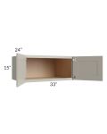 Stratton Light Grey Shaker 33x15x24 Wall Cabinet