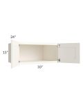 Signature Vanilla Glaze 33x15x24 Wall Cabinet