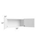 Providence White 33x15 Wall Cabinet