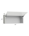 Milan White Gloss 33x15 Lift-Up Door Wall Cabinet