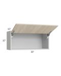 Milan Natural 33x15 Lift-Up Door Wall Cabinet