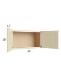 Casselton Ivory 33x18 Wall Cabinet