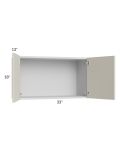 Milan Beige Matte 33x18 Wall Cabinet