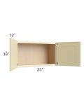 Phoenix Cream Glaze 33x18 Wall Cabinet