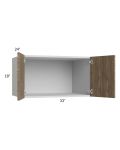 Milan Pecan 33x18x24 Wall Cabinet