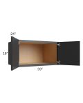 Vienna Black 33x18x24 Wall Cabinet