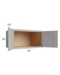 Gramercy Grey Mist 33x18x24 Wall Cabinet