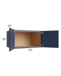 Bayville Blue 33x18x24 Wall Cabinet