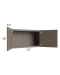 Providence Natural Grey 33x18 Wall Cabinet