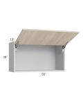 Milan Natural 33x18 Lift-Up Door Wall Cabinet