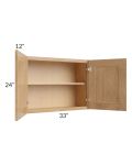 Tuscan Timber 33x24 Wall Cabinet
