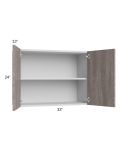Milan Hazel 33x24 Wall Cabinet