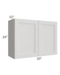 Salem Light Grey 33x24 Wall Cabinet