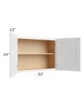 Bayville White 33x24 Wall Cabinet