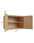 Tuscan Timber 33x24x24 Wall Cabinet