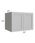 Midtown Painted Grey Shaker 33x24x24 Wall Cabinet