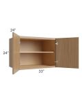 Township Rift Oak 33x24x24 Wall Cabinet
