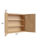 Tuscan Timber 33x30 Wall Cabinet