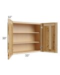 Prairie Shaker 33x30 Wall Cabinet