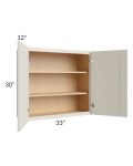Asheville Cloud Shaker 33x30 Wall Cabinet
