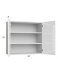Milan White Gloss 33x30 Wall Cabinet