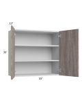Milan Hazel 33x30 Wall Cabinet