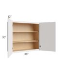 Vienna Cloud 33x30 Wall Cabinet