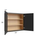 Vienna Black 33x30 Wall Cabinet