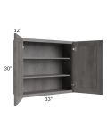 Providence Slate Grey 33x30 Wall Cabinet
