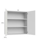Harbor White 33x35-1/4 Wall Cabinet