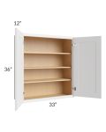 Stratus White 33x36 Wall Cabinet