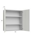 Milan Cream 33x36 Wall Cabinet