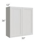 Salem Light Grey 33x36 Wall Cabinet