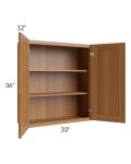 Artisan Walnut Shaker 33x36 Wall Cabinet